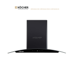 Máy Hút Mùi Kocher K-228 BL Kính Cong 70cm – Hút 1400m³/h, Ultra Swing Siêu Êm, Made in Malaysia