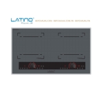 Bếp Từ Đôi Latino LT-706ID Inverter – Mặt Kính Vân Xám, Booster 3000W, Nhập Khẩu Indonesia