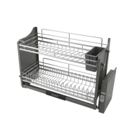 KỆ BÁT ĐĨA NÂNG HẠ THÔNG MINH - NAN DẸT INOX 304 BGKC01