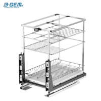 KỆ GIA VỊ NAN DẸT INOX 304 RAY GIẢM CHẤN BGKGV01