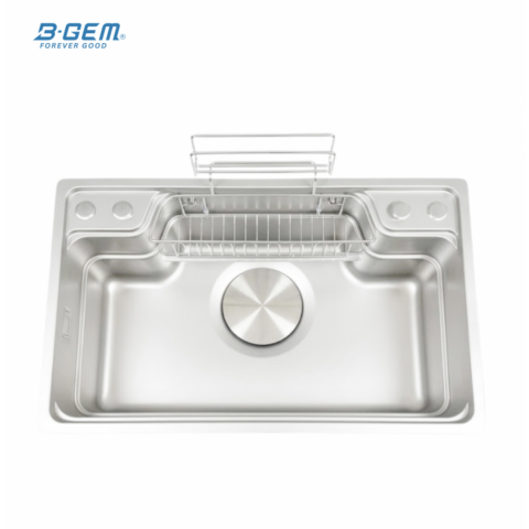 B-Gem - CGT - CHẬU 1 HỘC INOX 304 - CÔNG NGHỆ LINEN