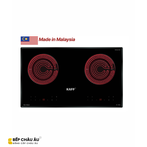 Bếp Điện Đôi KAFF KF-073CC Malaysia – Inverter Tiết Kiệm Điện, Mặt Kính Crystal, Booster