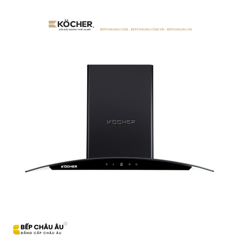 Máy Hút Mùi Kocher K-228 BL Kính Cong 70cm – Hút 1400m³/h, Ultra Swing Siêu Êm, Made in Malaysia