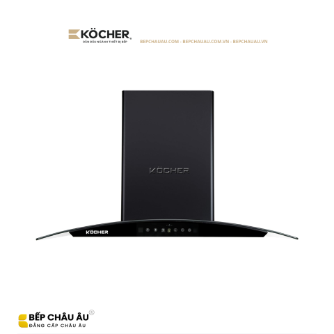 Máy Hút Mùi Kocher K-226V Kính Cong 70/90cm – Booster 1850m³/h, Ultra Swing Siêu Êm, Điều Khiển Vẫy Tay