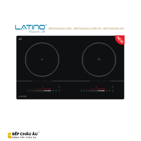 Bếp Từ Đôi Latino LT-I2D1088L Malaysia – Inverter, Kính ELCD Platinum Ceramic, Slider 12 Mức, Booster