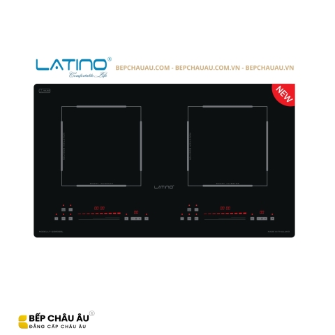 Bếp Từ Đôi Latino LT-I2D8068L Thái Lan – Kính Nano, Inverter, Booster, 2 Vùng Nấu 2400W