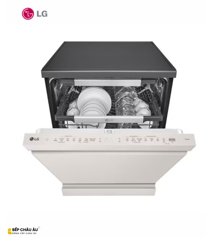 Máy Rửa Bát LG LDT14BGA3 14 Bộ – QuadWash TrueSteam, Sấy Hé Cửa, Inverter, Wi-Fi ThinQ