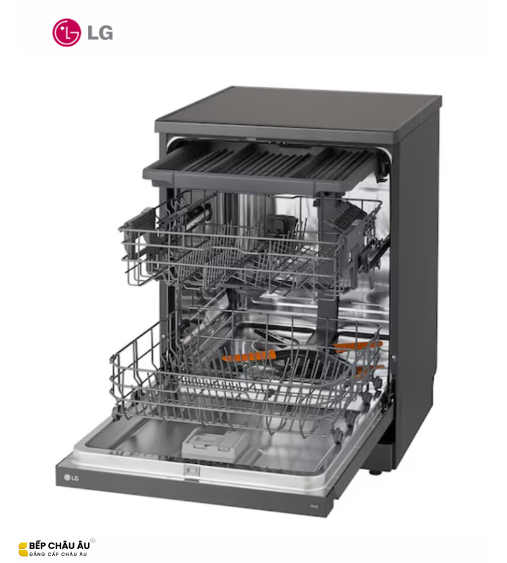 Máy Rửa Bát LG LDN14BLA5 14 Bộ Màu Đen Nhám – QuadWash, Inverter, Sấy Hé Cửa Tự Động, Wi-Fi ThinQ