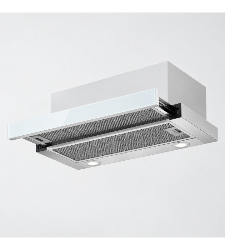 Máy Hút Mùi Âm Tủ KAFF KF-TL7001W Kính Phối Inox, Cảm Ứng 750m³/h