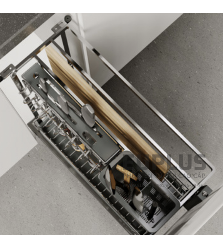 Giá dao thớt, chai lọ Euplus EV bề mặt điện hóa Inox 304