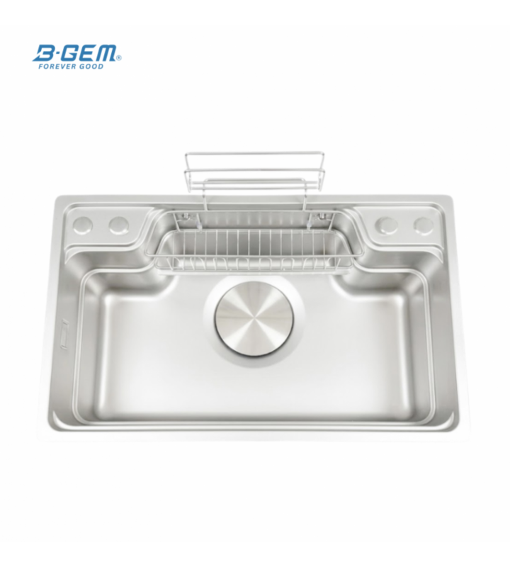 B-Gem - CGT - CHẬU 1 HỘC INOX 304 - CÔNG NGHỆ LINEN