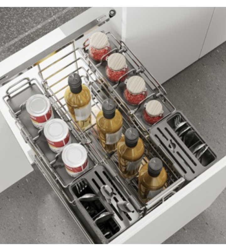 Giá Dao Thớt Nan Oval EUROGOLD Inox 304 – Ray Giảm Chấn Cao Cấp