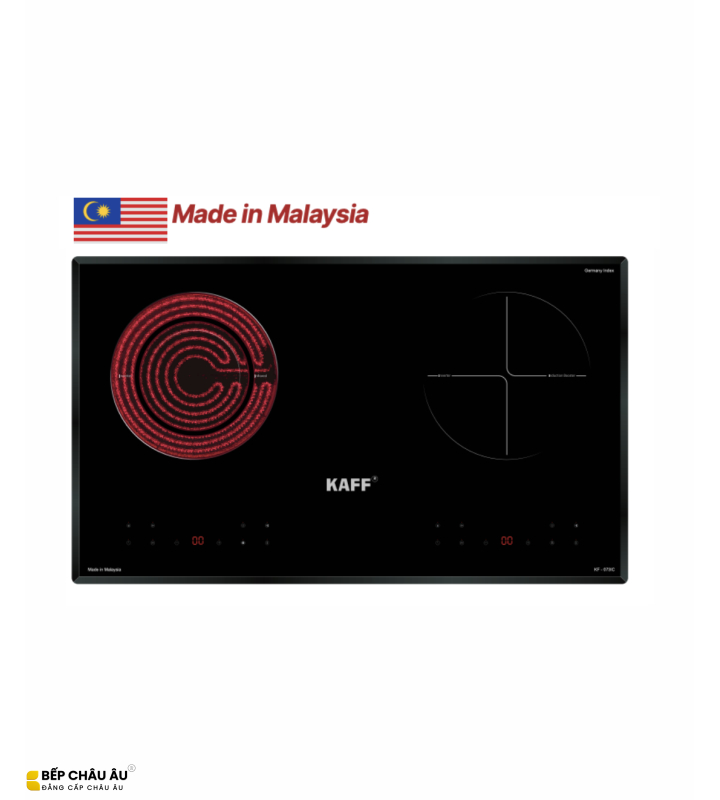 Bếp Điện Từ Kaff KF-073IC 1 Từ 1 Điện Inverter Malaysia – Mặt Kính Crystal, Booster 3200W