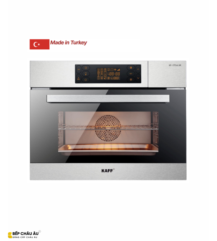 Lò Hấp Kết Hợp Nướng KAFF KF-ST56LXS 56L – 13 Chương Trình, Hấp Đối Lưu, Điều Khiển Điện Tử
