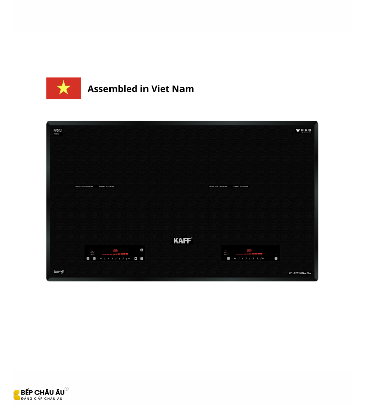 Bếp Từ Đôi KAFF KF-EG515II New Plus – Kính Schott Ceran Đức, Inverter, Booster 3700W, Bảo Hành 7 Năm