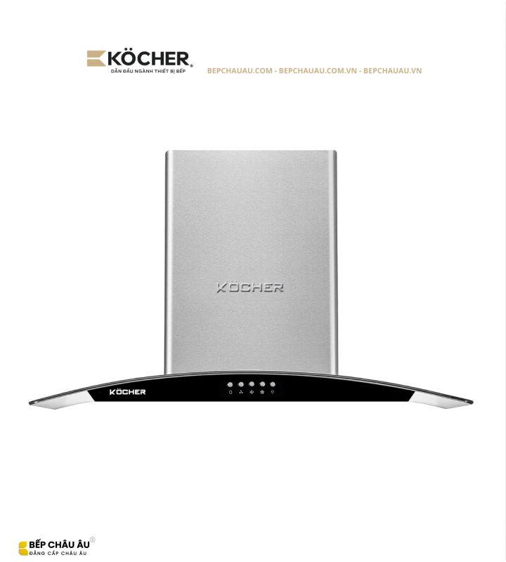 Máy Hút Mùi Kính Cong Köcher K-8070I 70cm/90cm – Ultra Swing Siêu Êm, Hút 1550m³/h